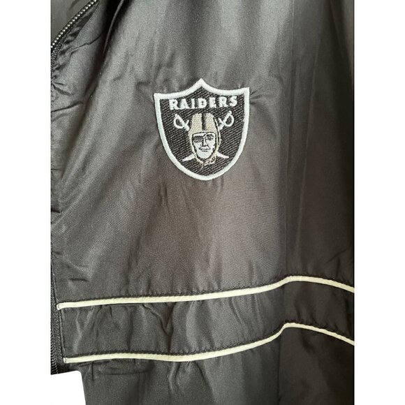 Men's , Women's, Unisex Raiders Black Windbreaker Jacket, XL Extra Large - Picture 2 of 10